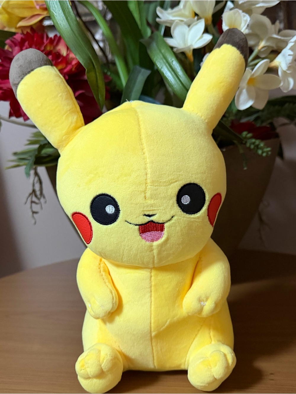12” Yellow Pikachu Plush Kids Toy - Soft Stuffed Character Doll
